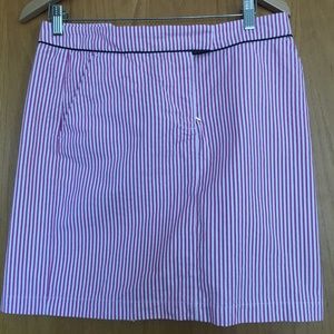 Tommy Hilfiger pink striped mini skirt 10